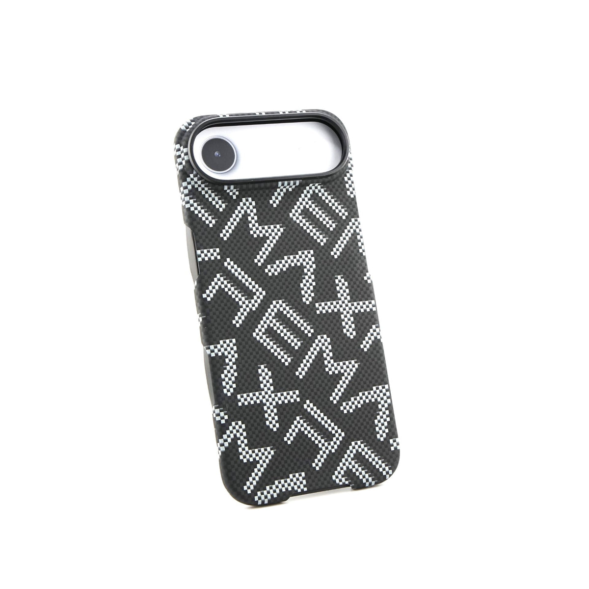 Husă iPhone Air, texturată, cu inel-suport magnetic, negru