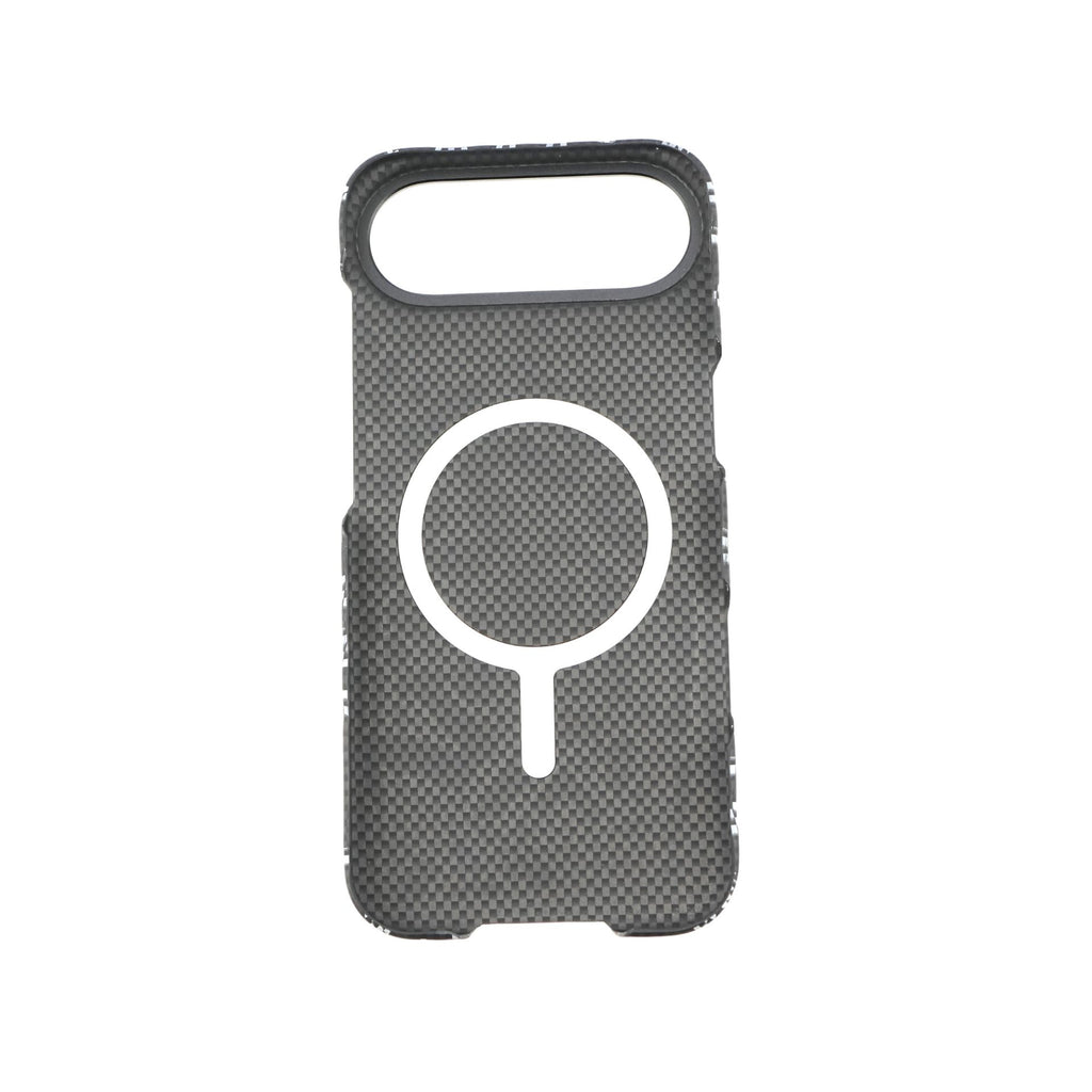 Husă iPhone Air, texturată, cu inel-suport magnetic, negru