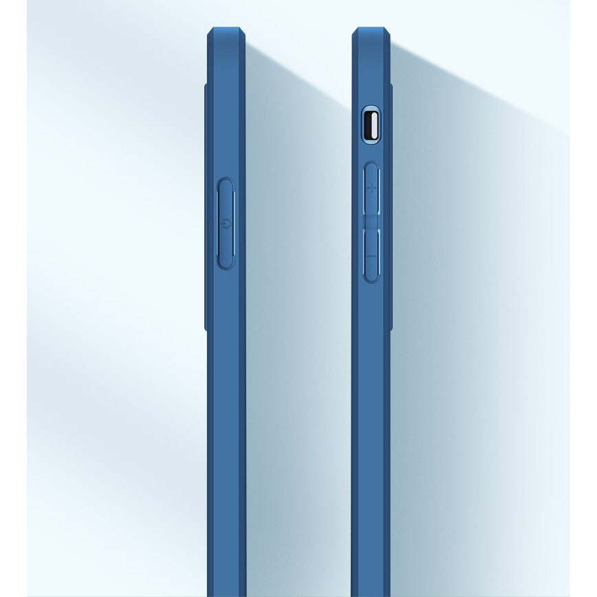 Husă Samsung Galaxy A02s / A03s, cu inel-suport, albastru