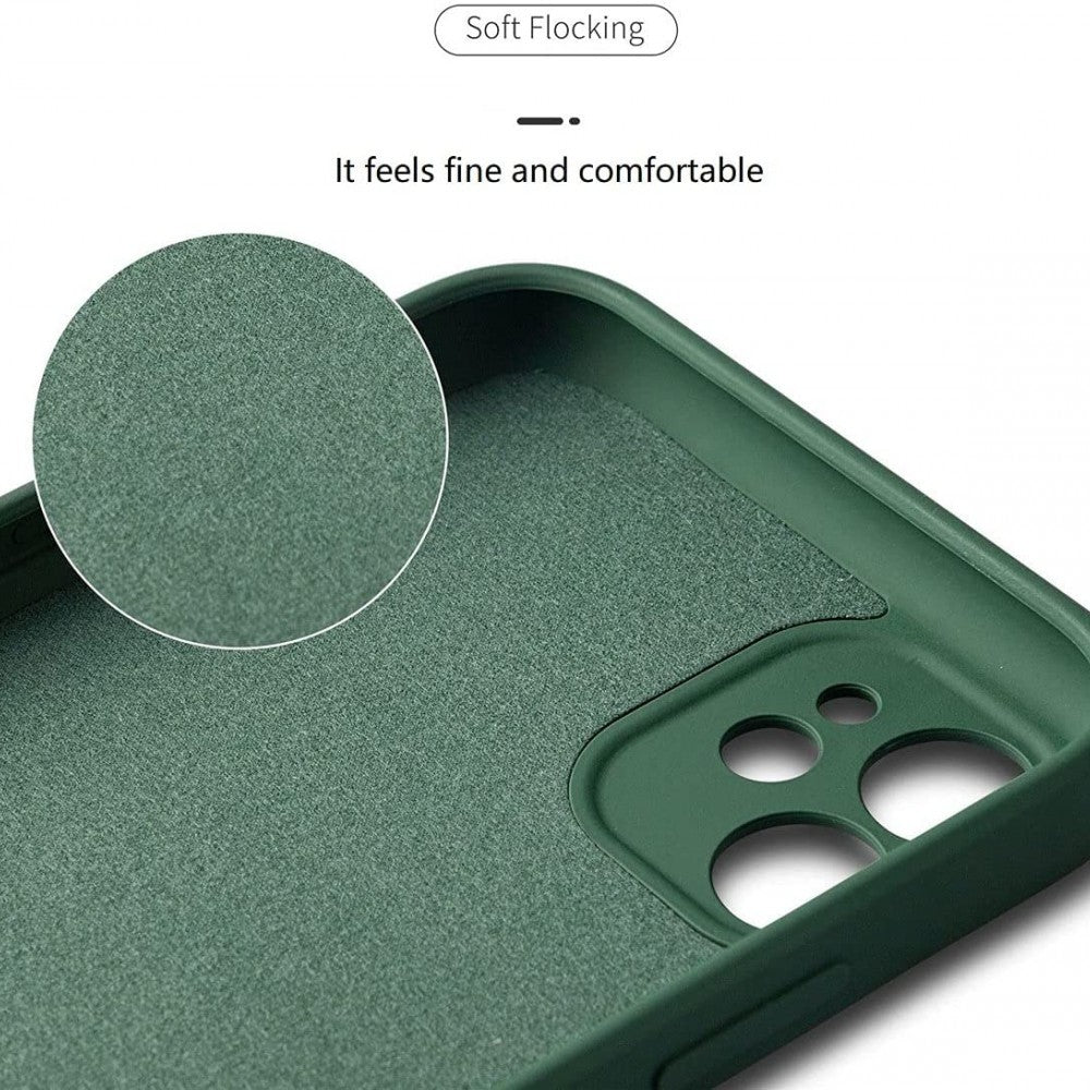 Husă Samsung Galaxy A02s / A03s, silicon cu inel, verde