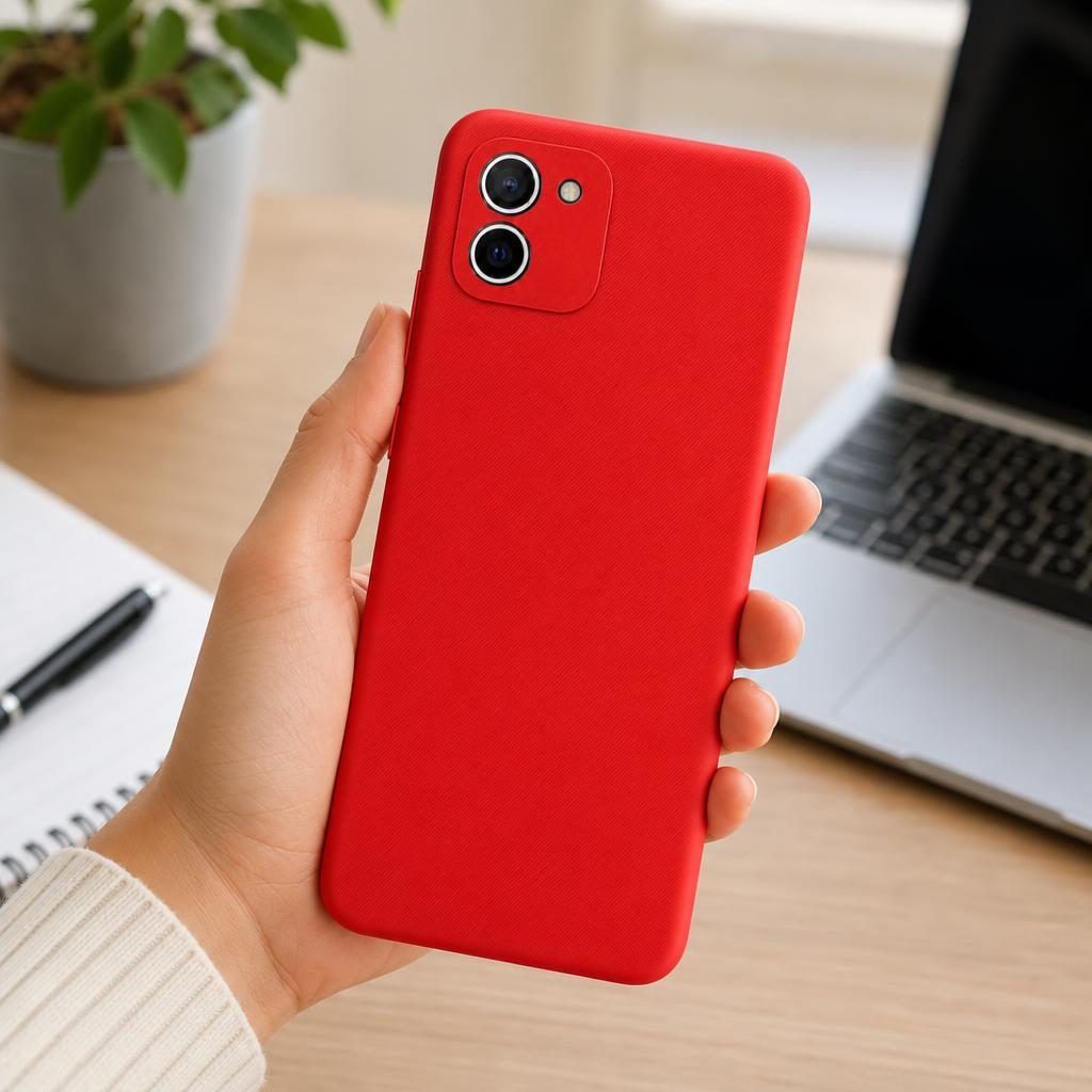 Husă Samsung Galaxy A03, silicon, roșu