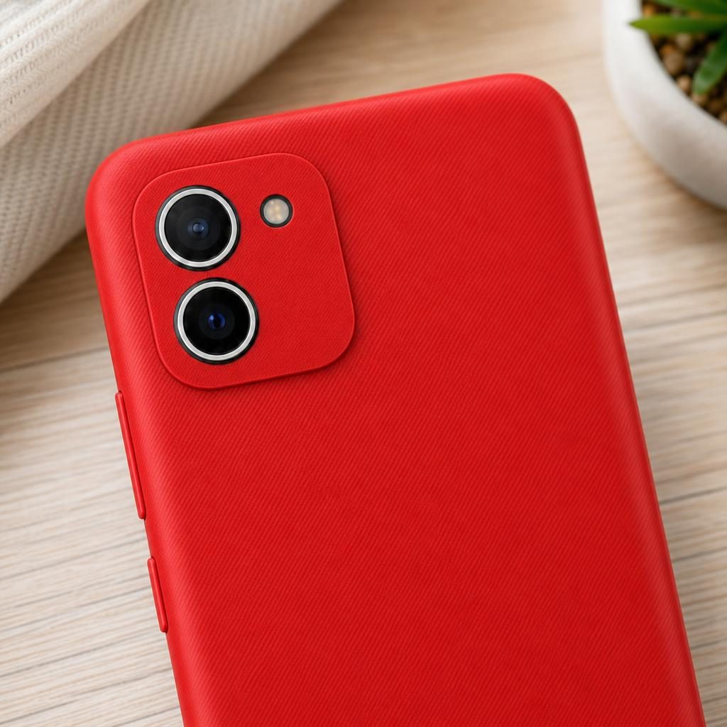 Husă Samsung Galaxy A03, silicon, roșu