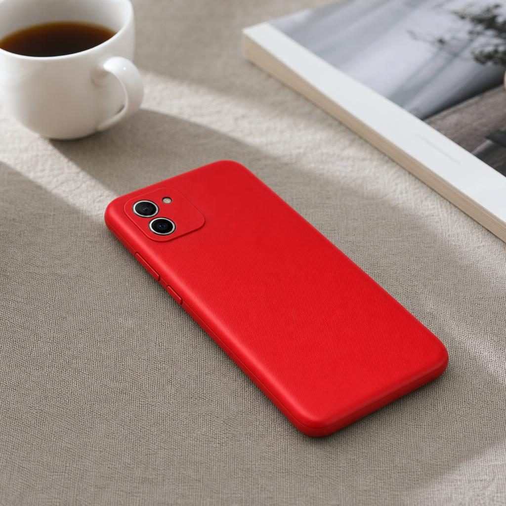Husă Samsung Galaxy A03, silicon, roșu