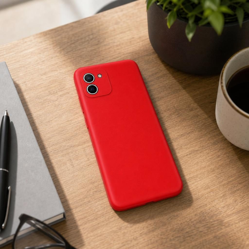 Husă Samsung Galaxy A03, silicon, roșu