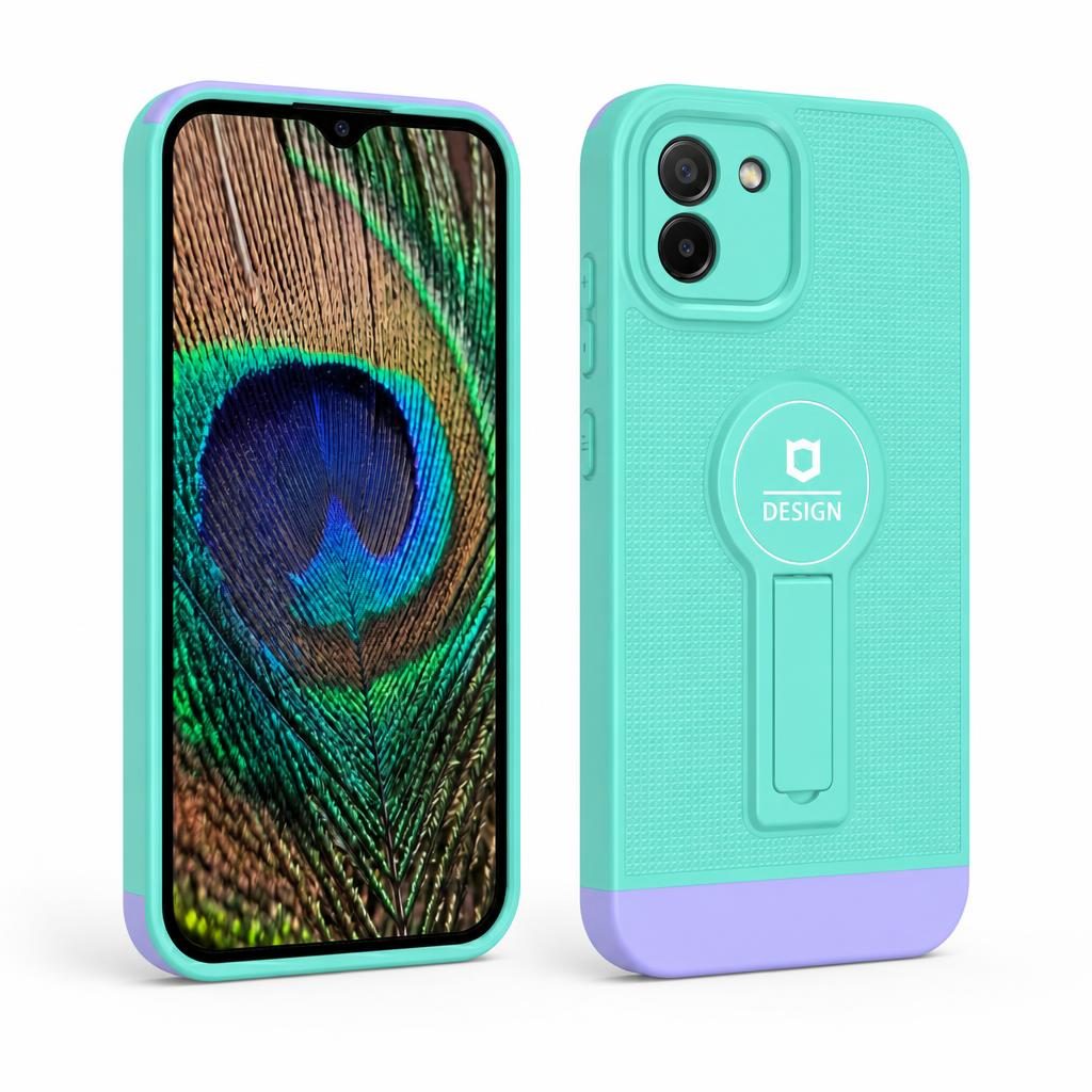 Husă Samsung Galaxy A03, tip armură, albastru/mov