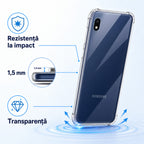 Husă Samsung Galaxy A10, antișoc, transparent