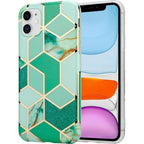 Husă Samsung Galaxy A11, marmorată, verde