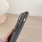 Husă Samsung Galaxy A12, silicon cu inel, negru
