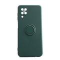 Husă Samsung Galaxy A12, silicon cu inel, verde