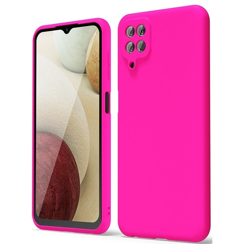 Husă Samsung Galaxy A12, silicon, fucsia