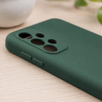 Husă Samsung Galaxy A13 4G, silicon, verde închis
