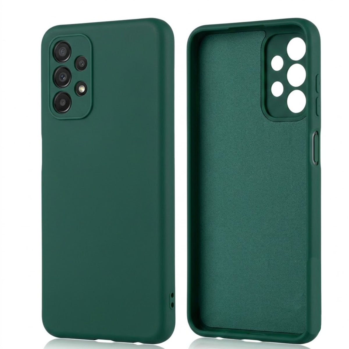 Husă Samsung Galaxy A13 4G, silicon, verde închis