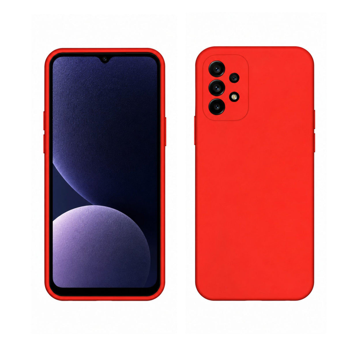 Husă Samsung Galaxy A13 5G / A04s, silicon, roșu