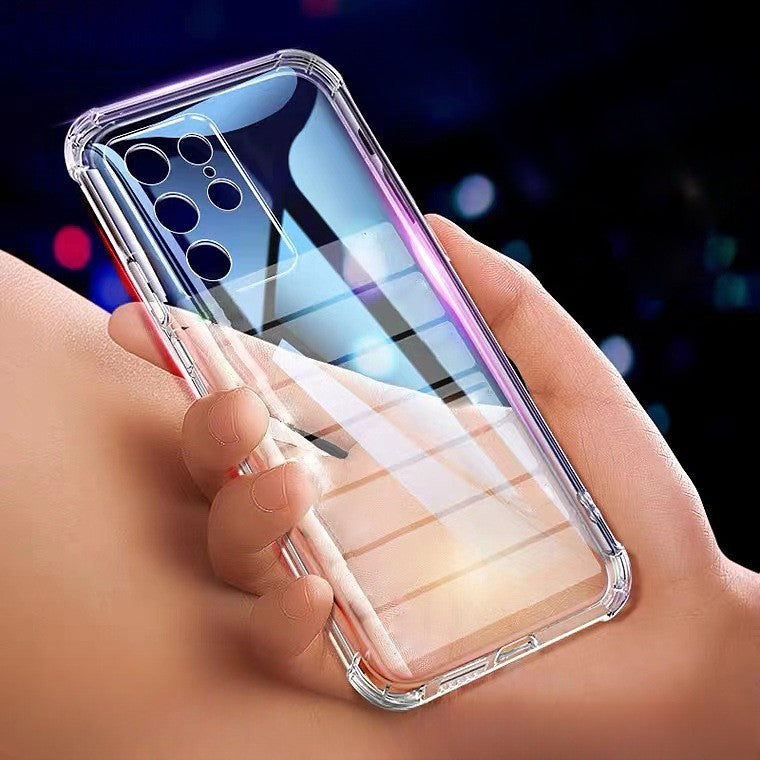 Husă Samsung Galaxy A15 / A15 5G, antișoc, transparentă, cu colțuri întărite, transparent