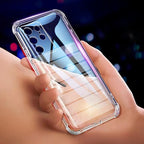 Husă Samsung Galaxy A15 / A15 5G, antișoc, transparentă, cu colțuri întărite, transparent