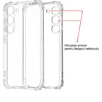 Husă Samsung Galaxy A15 / A15 5G, antișoc, transparentă, cu colțuri întărite, transparent