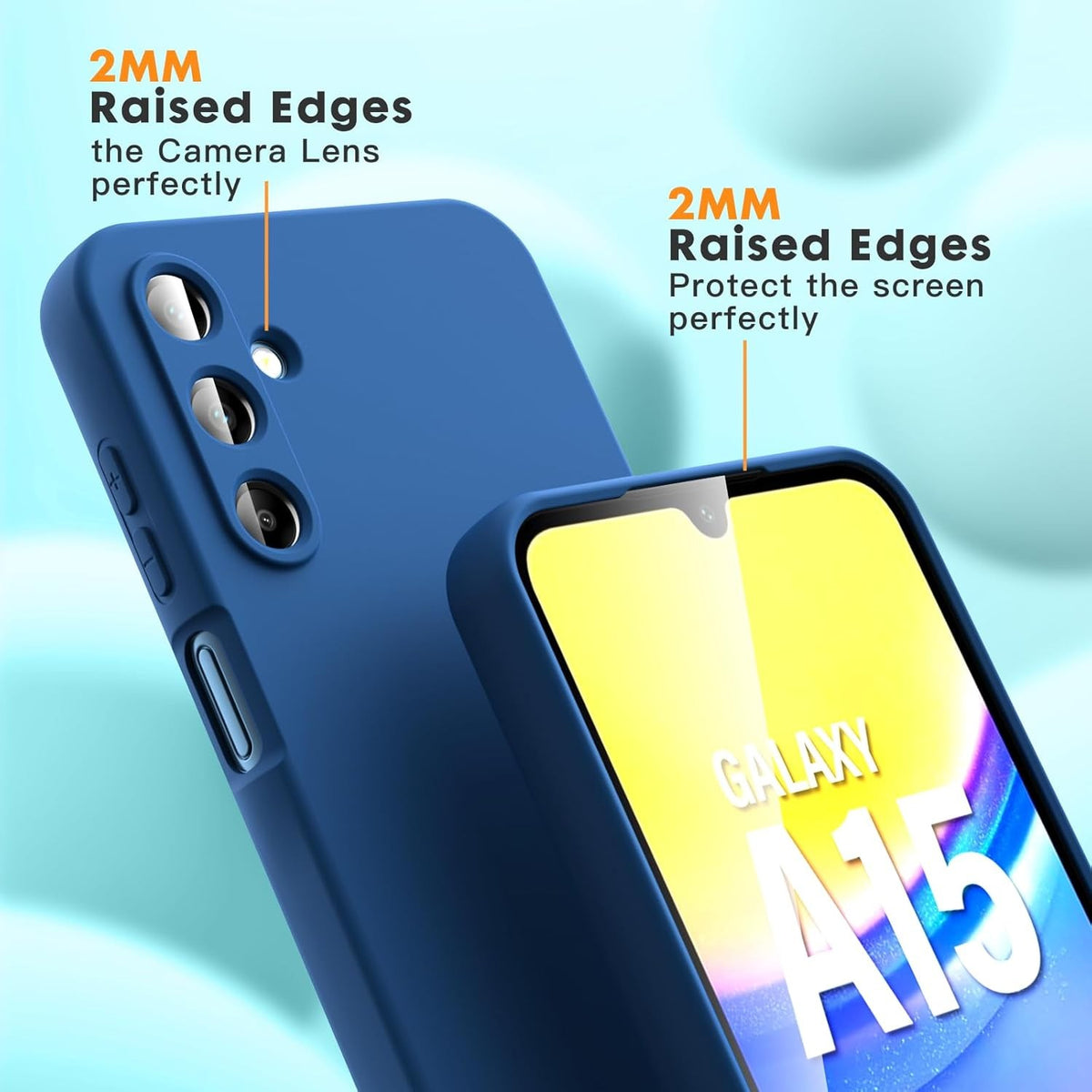 Husă Samsung Galaxy A15 / A15 5G, silicon, albastru