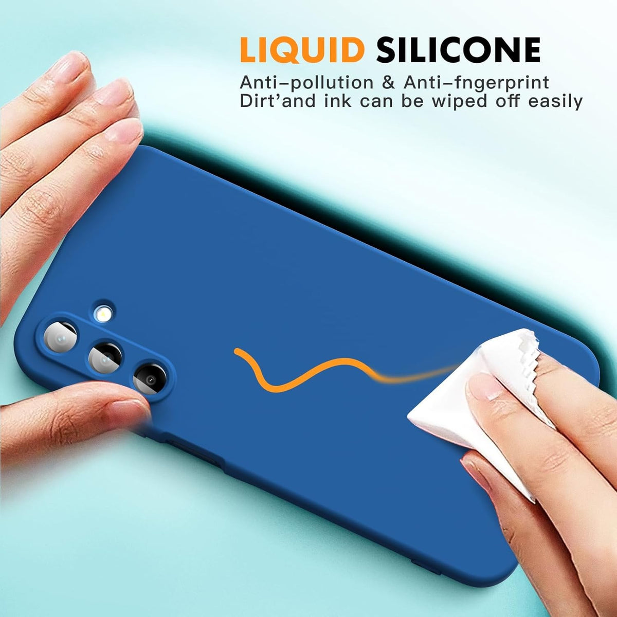 Husă Samsung Galaxy A15 / A15 5G, silicon, albastru