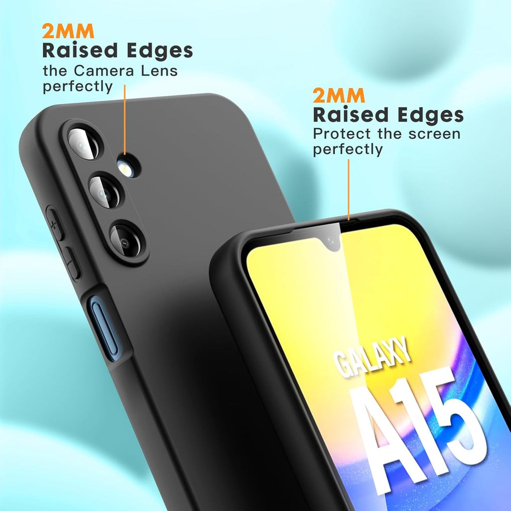 Husă Samsung Galaxy A15 / A15 5G, silicon, negru