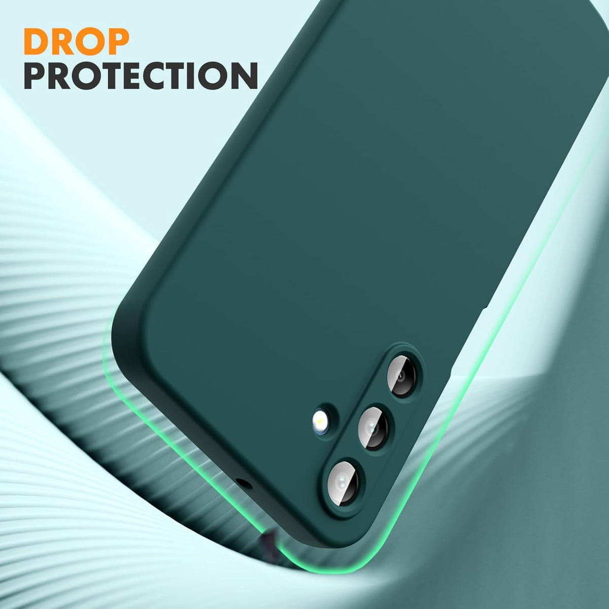 Husă Samsung Galaxy A15 / A15 5G, silicon, verde