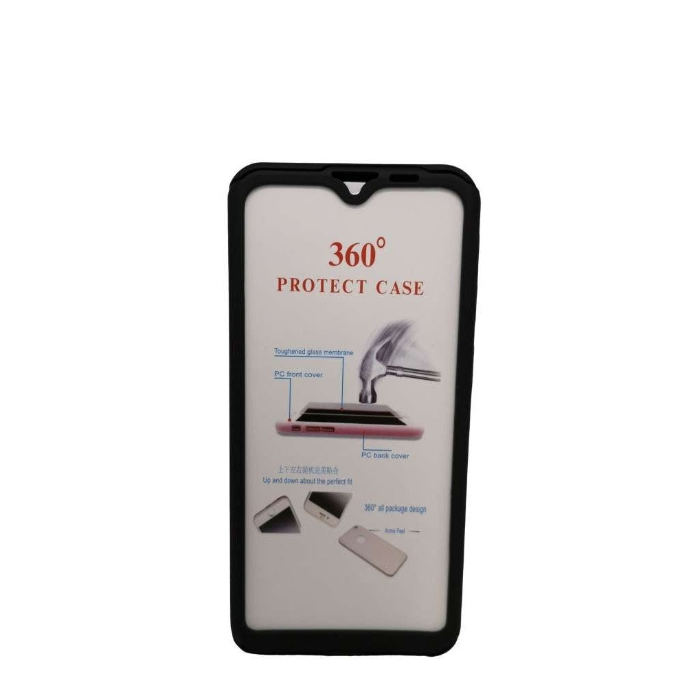 Husă Samsung Galaxy A20e, 360°, cu folie de ecran inclusă, negru