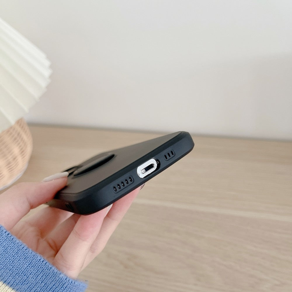 Husă Samsung Galaxy A20e, silicon cu inel, negru
