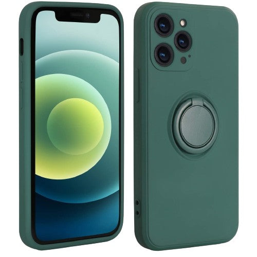 Husă Samsung Galaxy A20e, silicon cu inel, verde