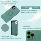 Husă Samsung Galaxy A20e, silicon cu inel, verde