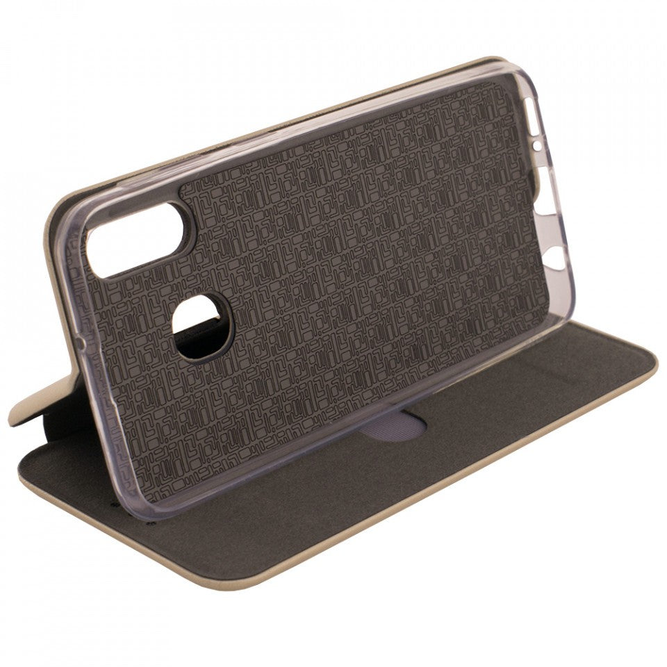 Husă Samsung Galaxy A20e, tip carte, auriu