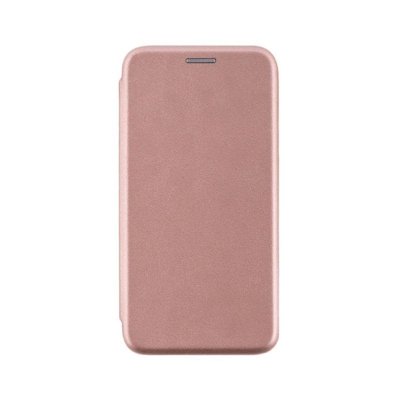 Husă Samsung Galaxy A20e, tip carte, roz-auriu