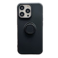 Husă Samsung Galaxy A21s, silicon cu inel, negru