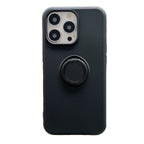 Husă Samsung Galaxy A21s, silicon cu inel, negru