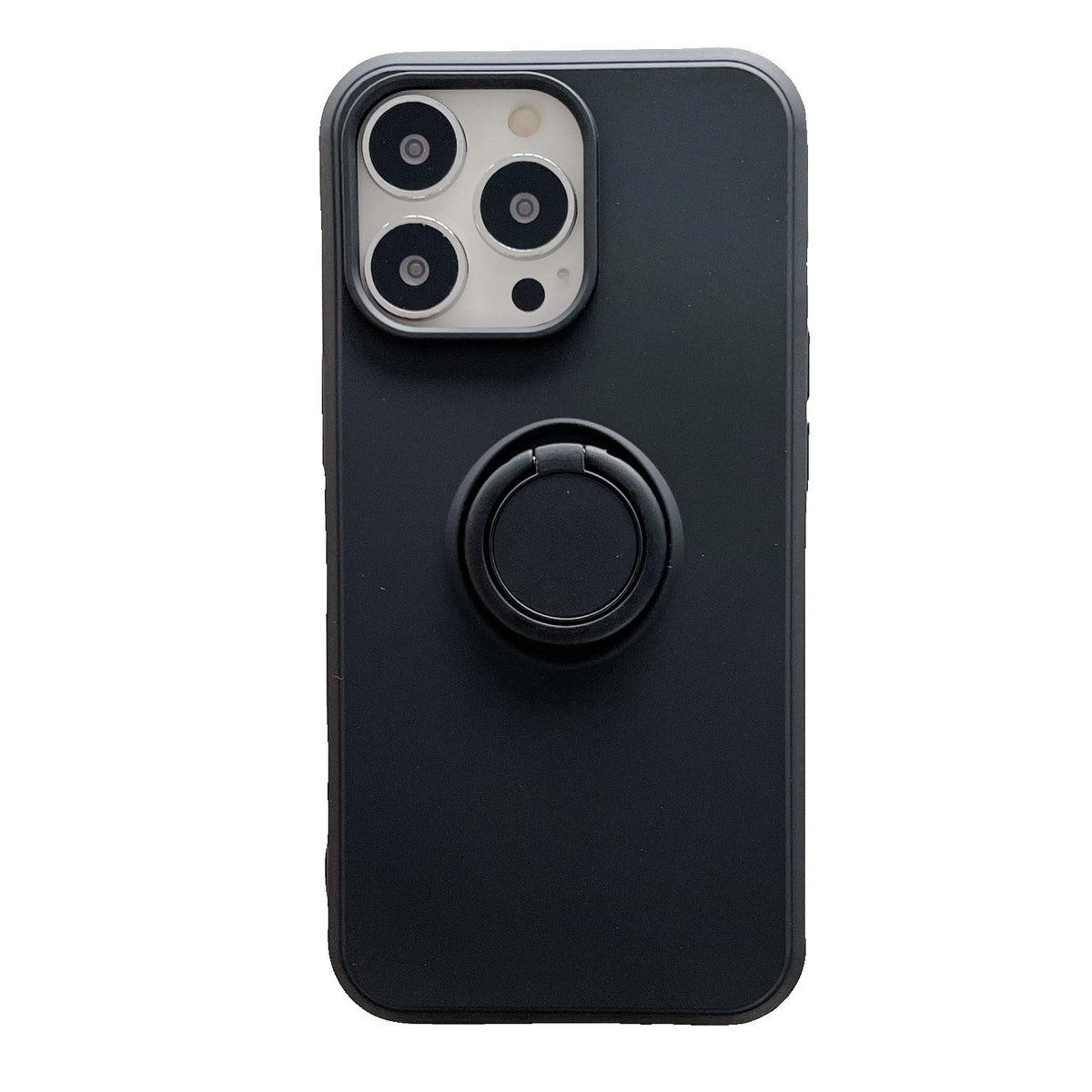 Husă Samsung Galaxy A21s, silicon cu inel, negru