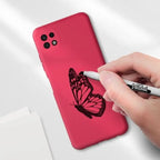 Husă Samsung Galaxy A22 5G, silicon, fuchsia