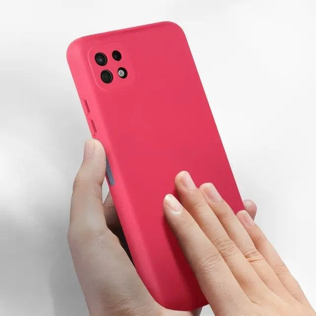 Husă Samsung Galaxy A22 5G, silicon, fuchsia