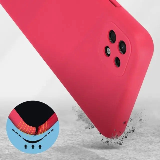 Husă Samsung Galaxy A22 5G, silicon, fuchsia