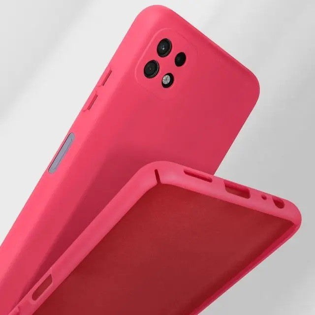 Husă Samsung Galaxy A22 5G, silicon, fuchsia