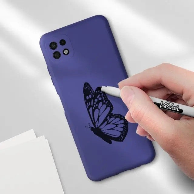 Husă Samsung Galaxy A22 5G, silicon, mov
