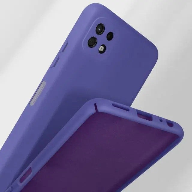 Husă Samsung Galaxy A22 5G, silicon, mov