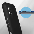 Husă Samsung Galaxy A22 5G, silicon, negru