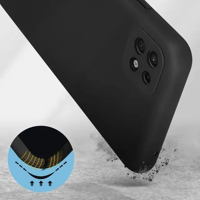 Husă Samsung Galaxy A22 5G, silicon, negru