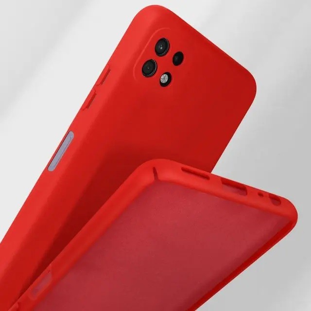 Husă Samsung Galaxy A22 5G, silicon, roșu
