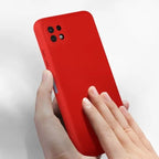Husă Samsung Galaxy A22 5G, silicon, roșu