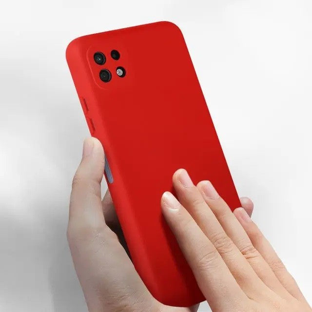 Husă Samsung Galaxy A22 5G, silicon, roșu