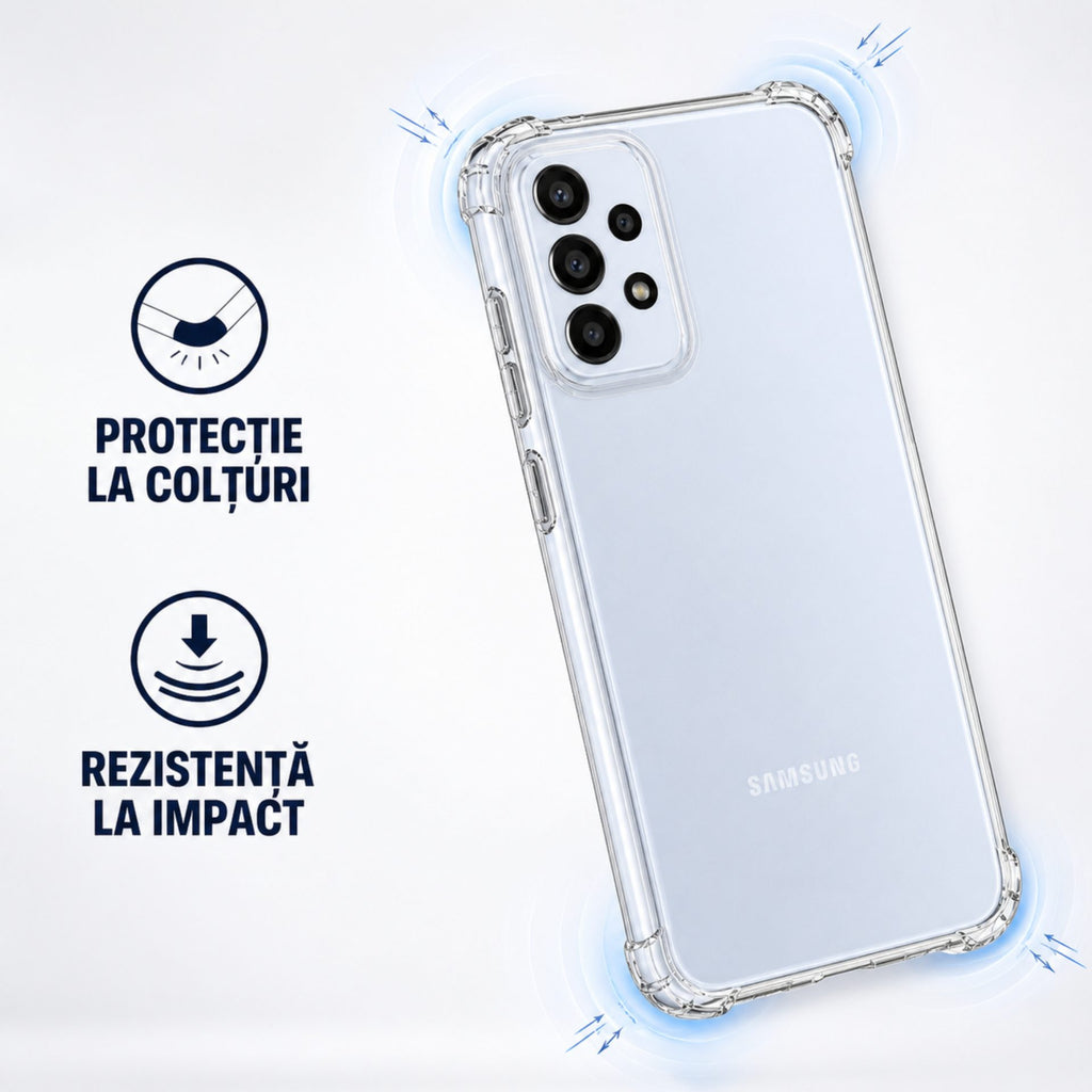 Husă Samsung Galaxy A23 5G, antișoc, transparent