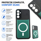 Husă Samsung Galaxy A24, tip armură, verde închis