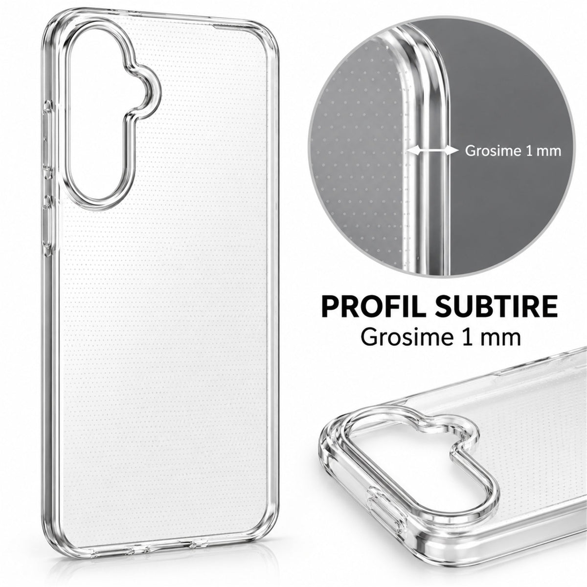 Husă Samsung Galaxy A25, transparentă, transparent
