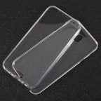 Husă Samsung Galaxy A3 2017, 360°, din TPU transparent, transparent cu margini negre