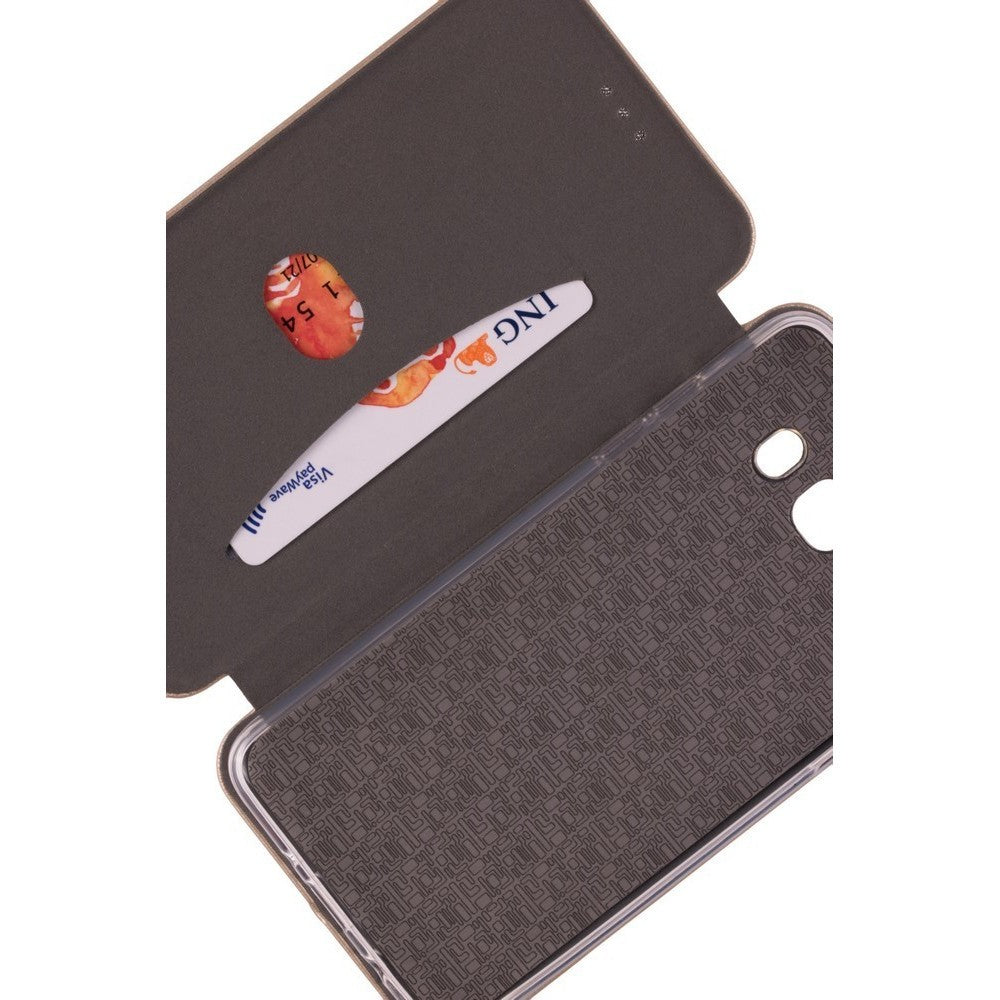 Husă Samsung Galaxy A3 2017, tip carte, auriu