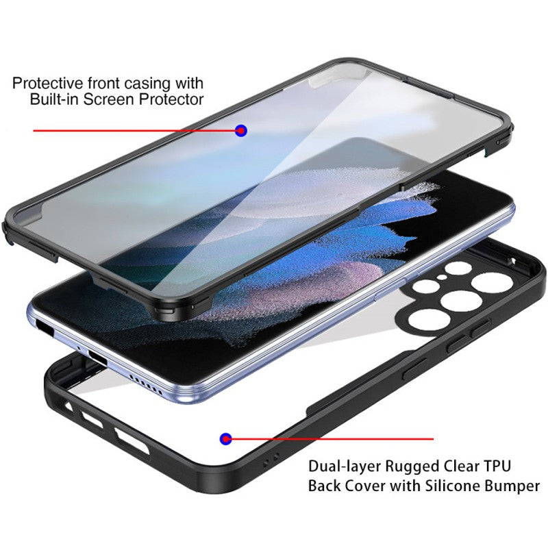 Husă Samsung Galaxy A32 4G, 360° ultra-rezistentă, negru